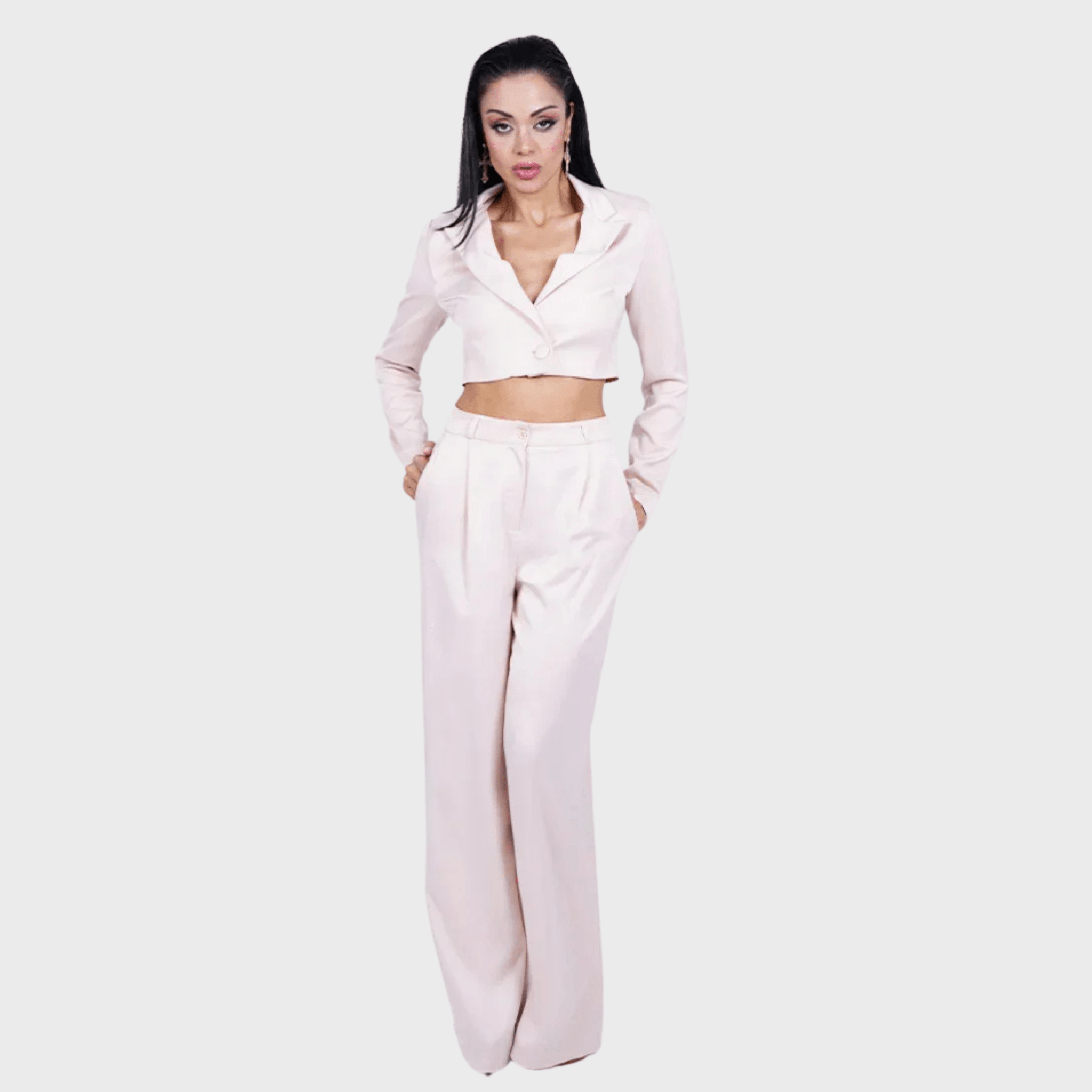 Beige Satin Co - ord Set for Women - Flashmob India Flashmob Nation