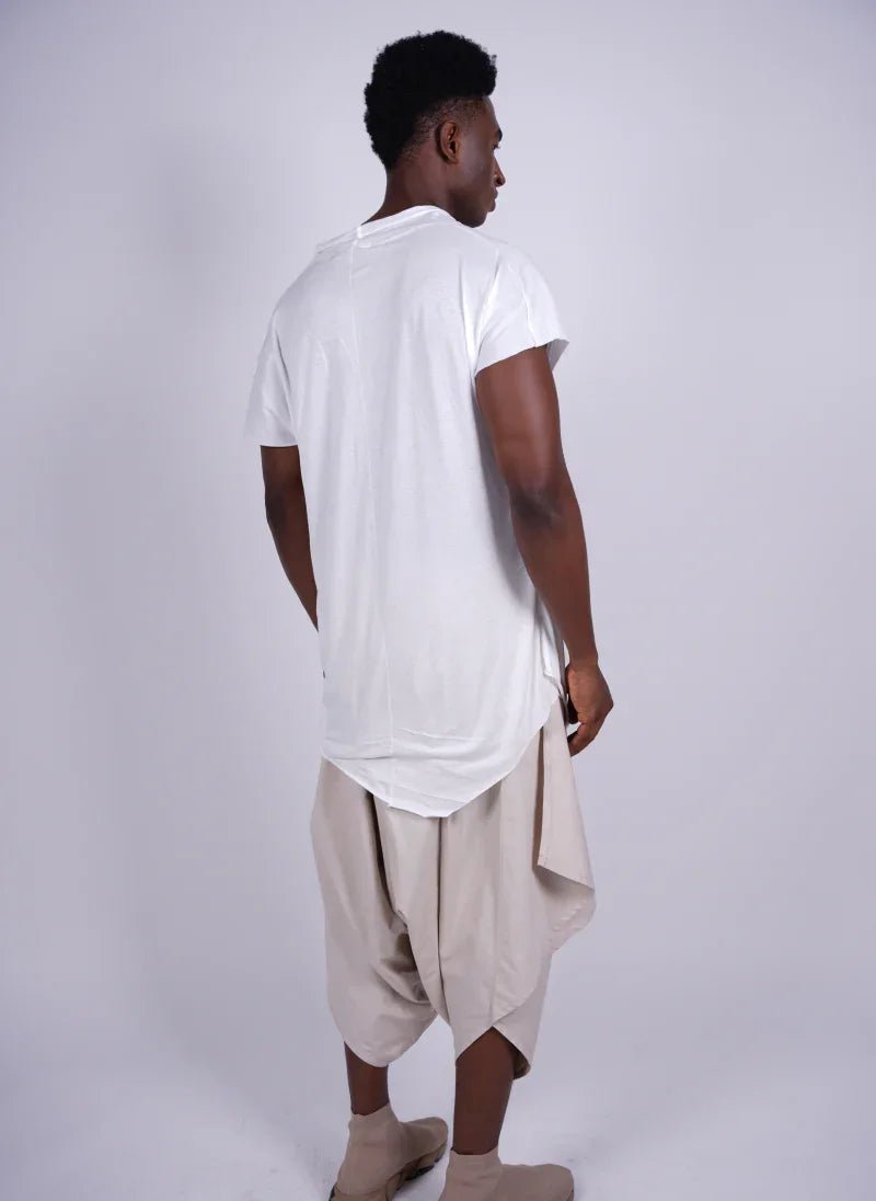 Draped Longline T-Shirt for Men - Flashmob India Flashmob Nation