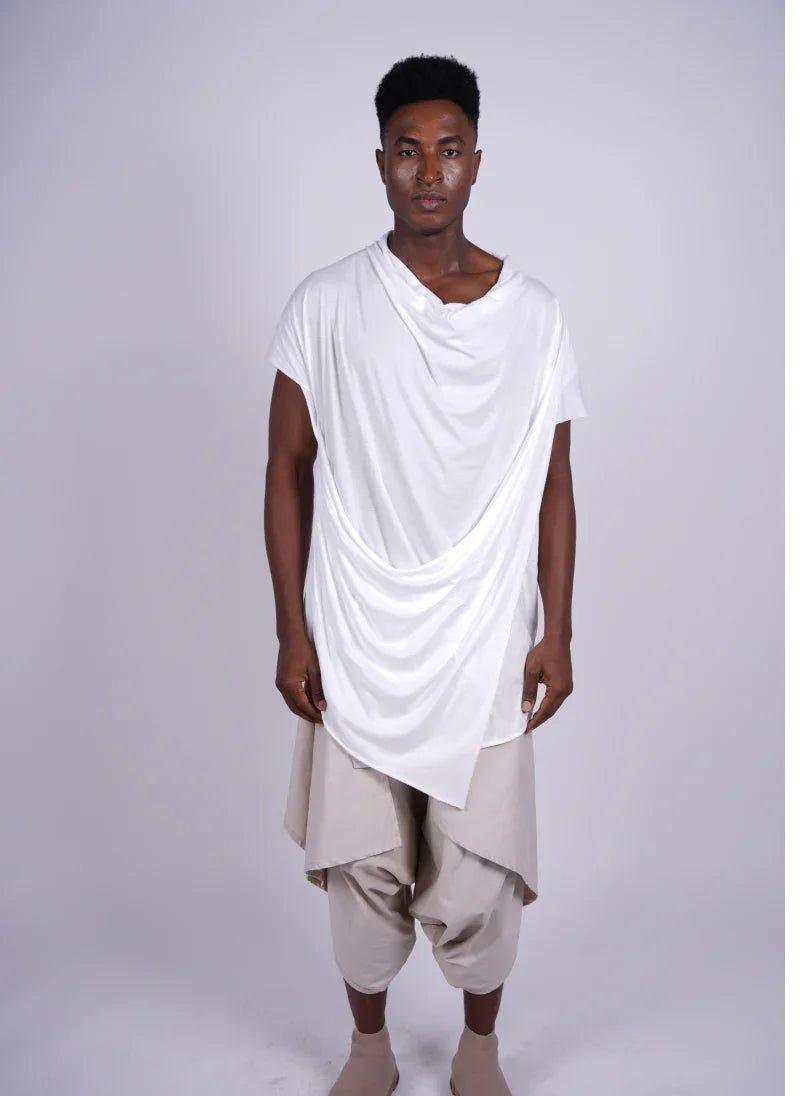Draped Longline T-Shirt for Men - Flashmob India Flashmob Nation