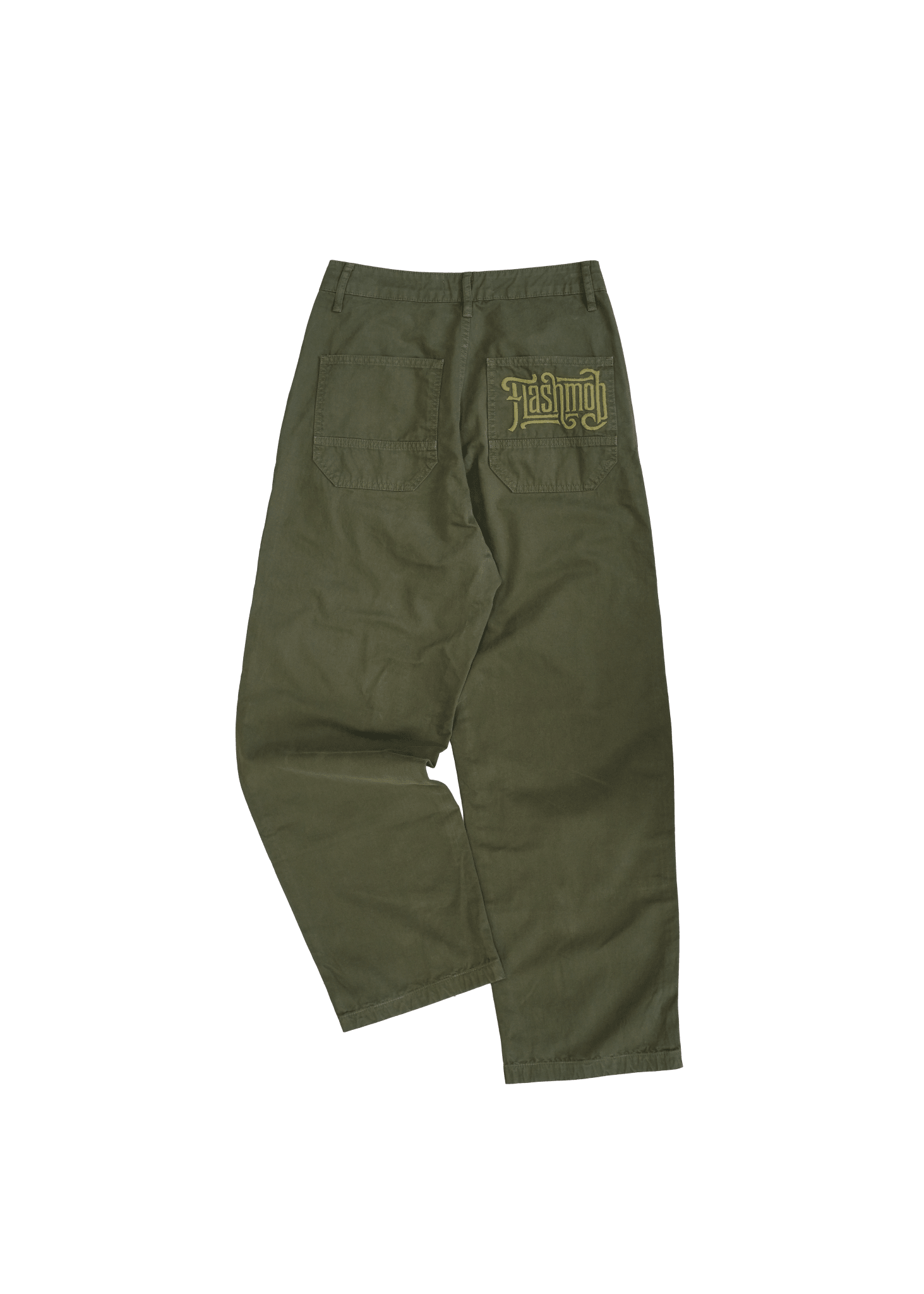 Back view of the Flashmob Nation FM AF1 Walking Cargo Pants in a relaxed industrial fit with a tactical pocket design