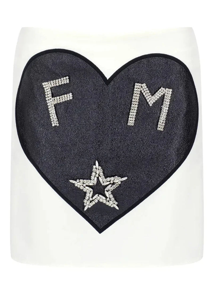 FM Rhinestone - Embellished Mini Skirt for Women - Flashmob India Flashmob Nation