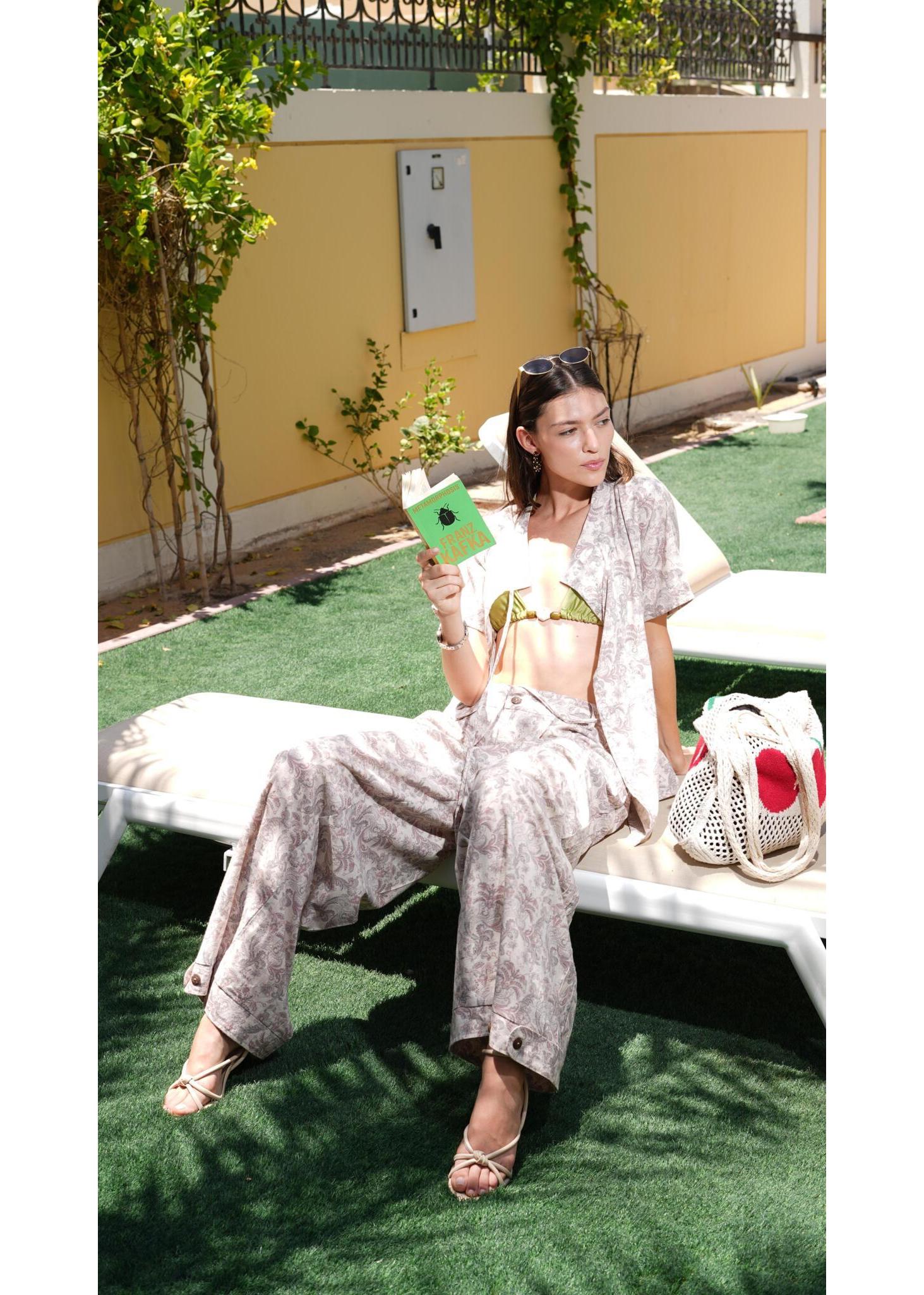 FM Women's Pink Paisley Carpenter Pant - Flashmob India Flashmob India  