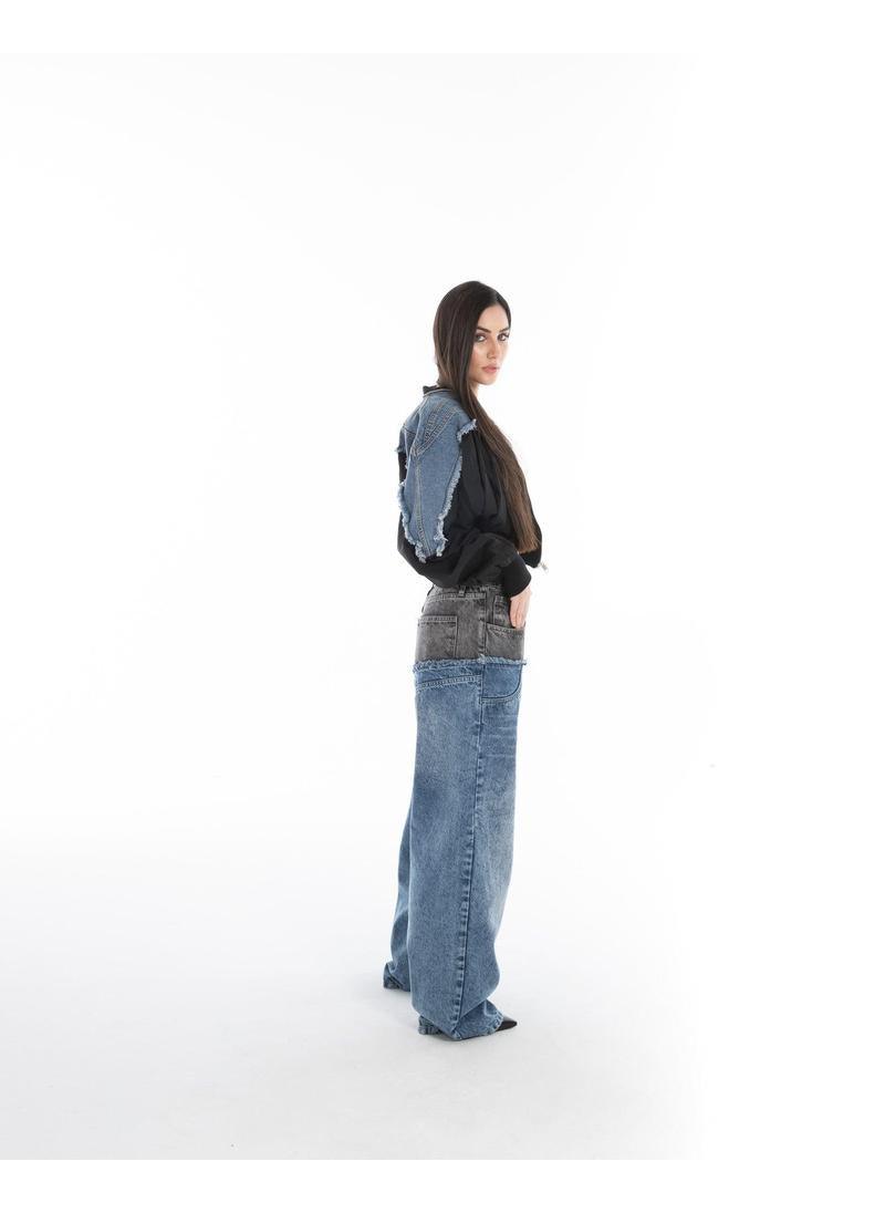 Hybrid Denim Bomber Jacket - Flashmob India Flashmob Nation Denim Jacket