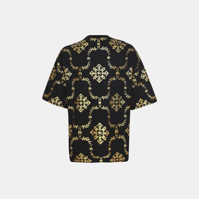 Men’s Black & Gold Reflective T-Shirt - Flashmob India Flashmob Nation  None
