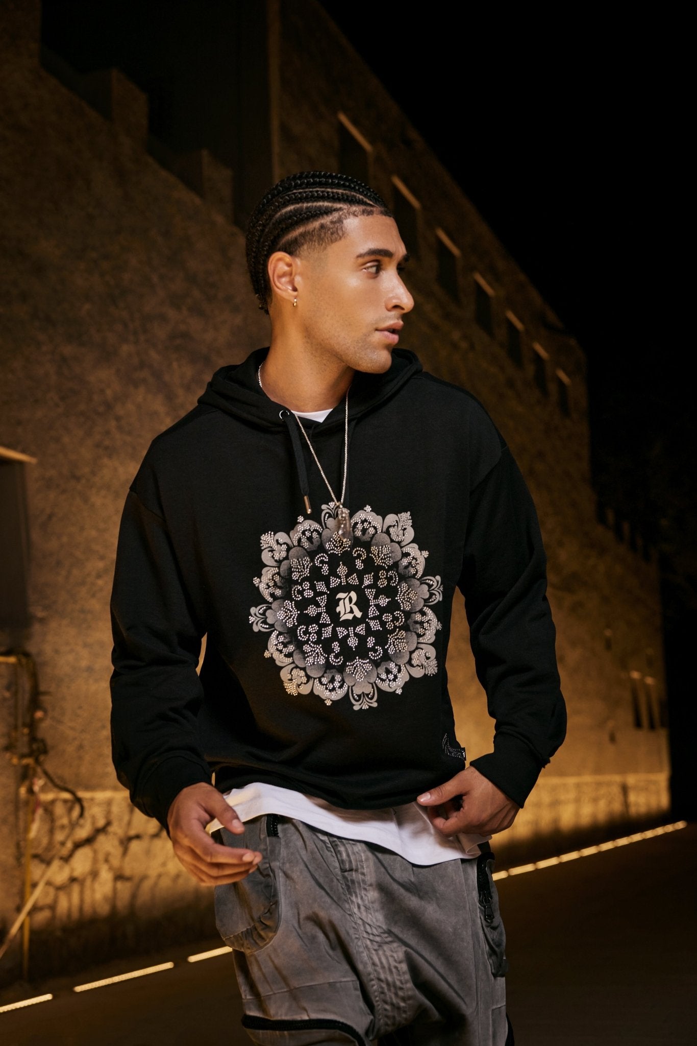 Men’s Black Graphic Print Hoodie - Flashmob India Flashmob India   hoodie