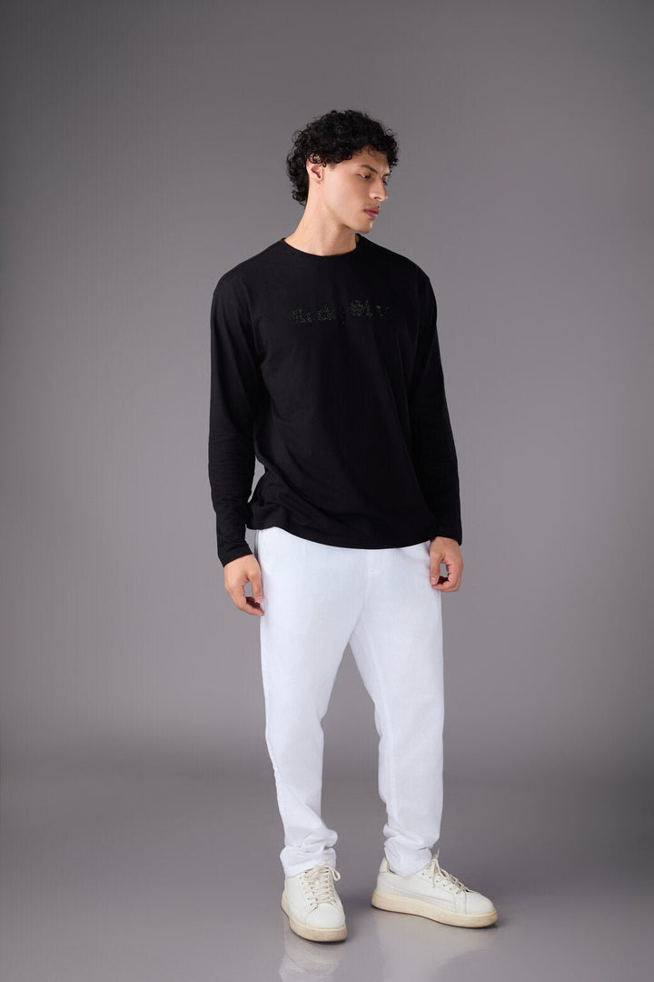 Men’s Black Long Sleeve T-Shirt - Flashmob India Flashmob India Men Top