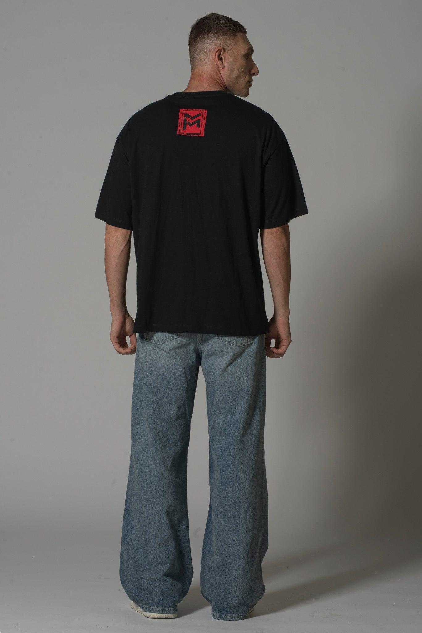 Men’s Black T-Shirt with Japanese Calligraphy - Flashmob India Flashmob Nation None