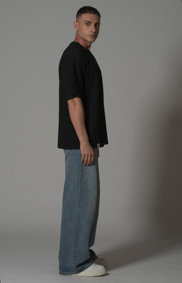 Men’s Black T-Shirt with Japanese Calligraphy - Flashmob India Flashmob Nation None