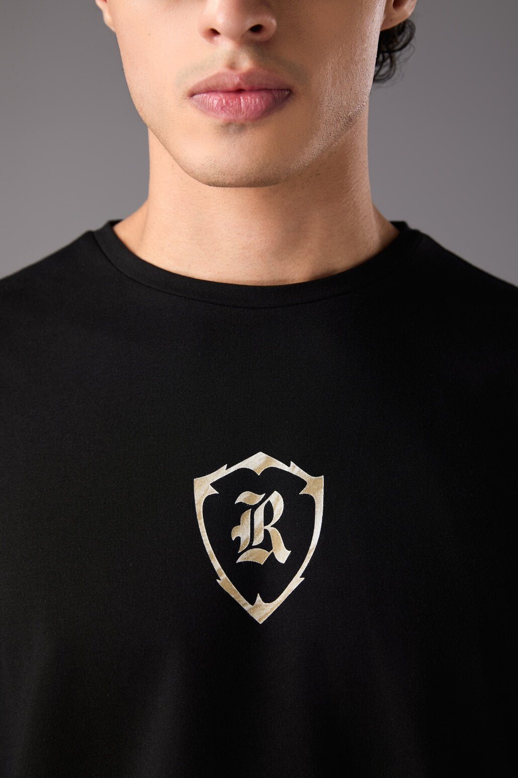 Men’s Black Wing Embroidered T-Shirt - Flashmob India Flashmob India Men Top