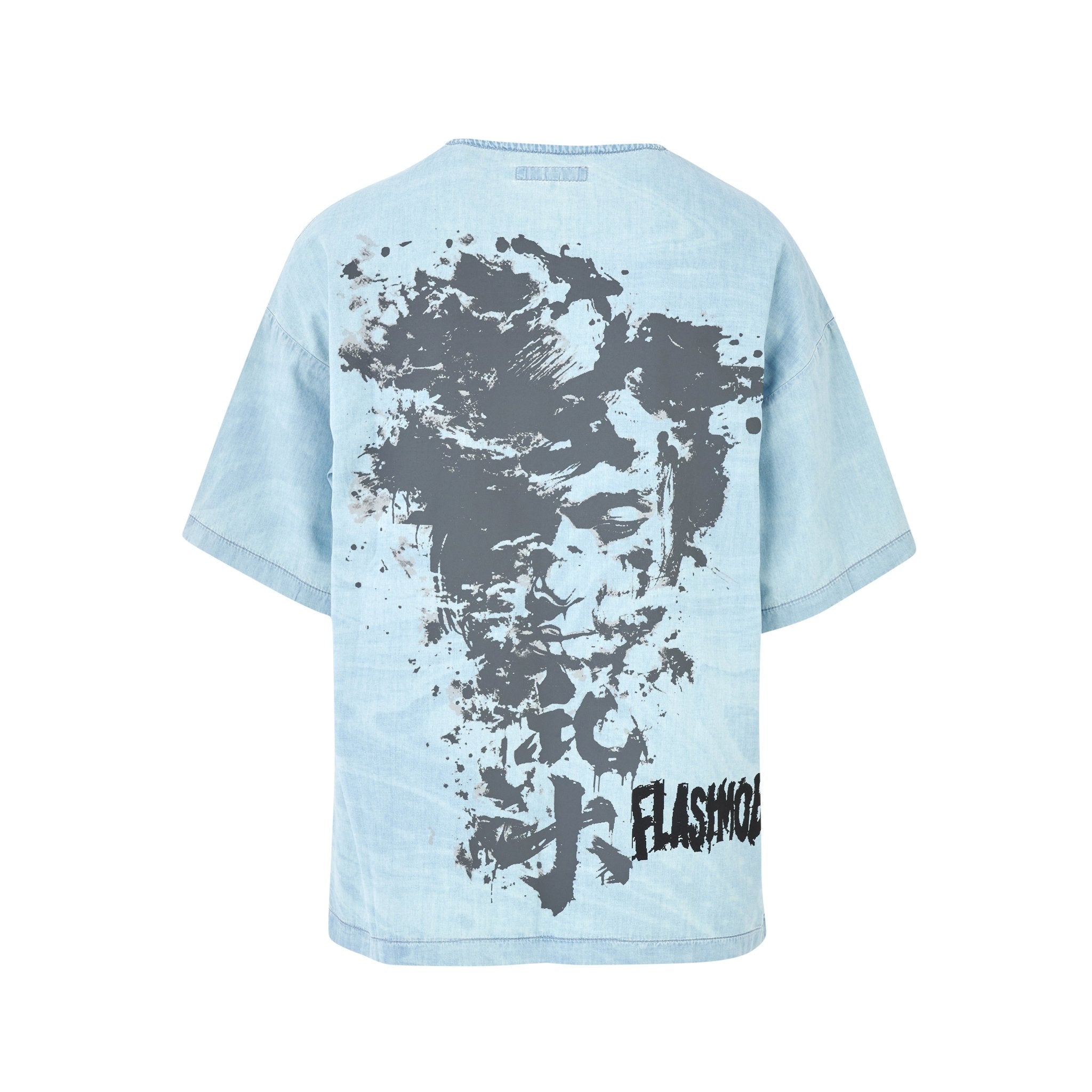 Men’s Oversized Denim T-Shirt - Flashmob India Flashmob Nation  None