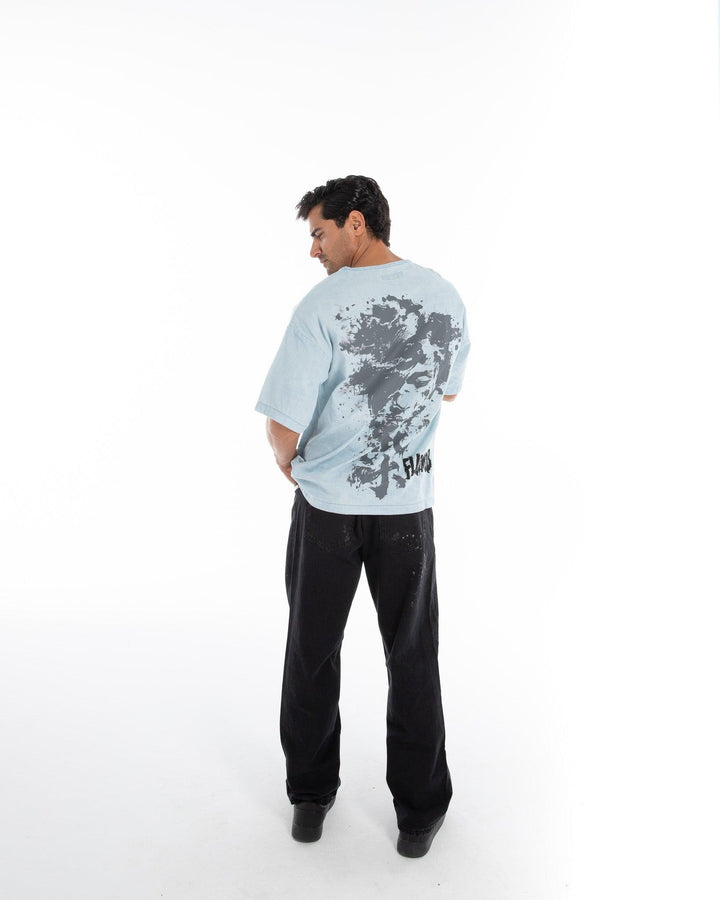 Men’s Oversized Denim T-Shirt - Flashmob India Flashmob Nation None