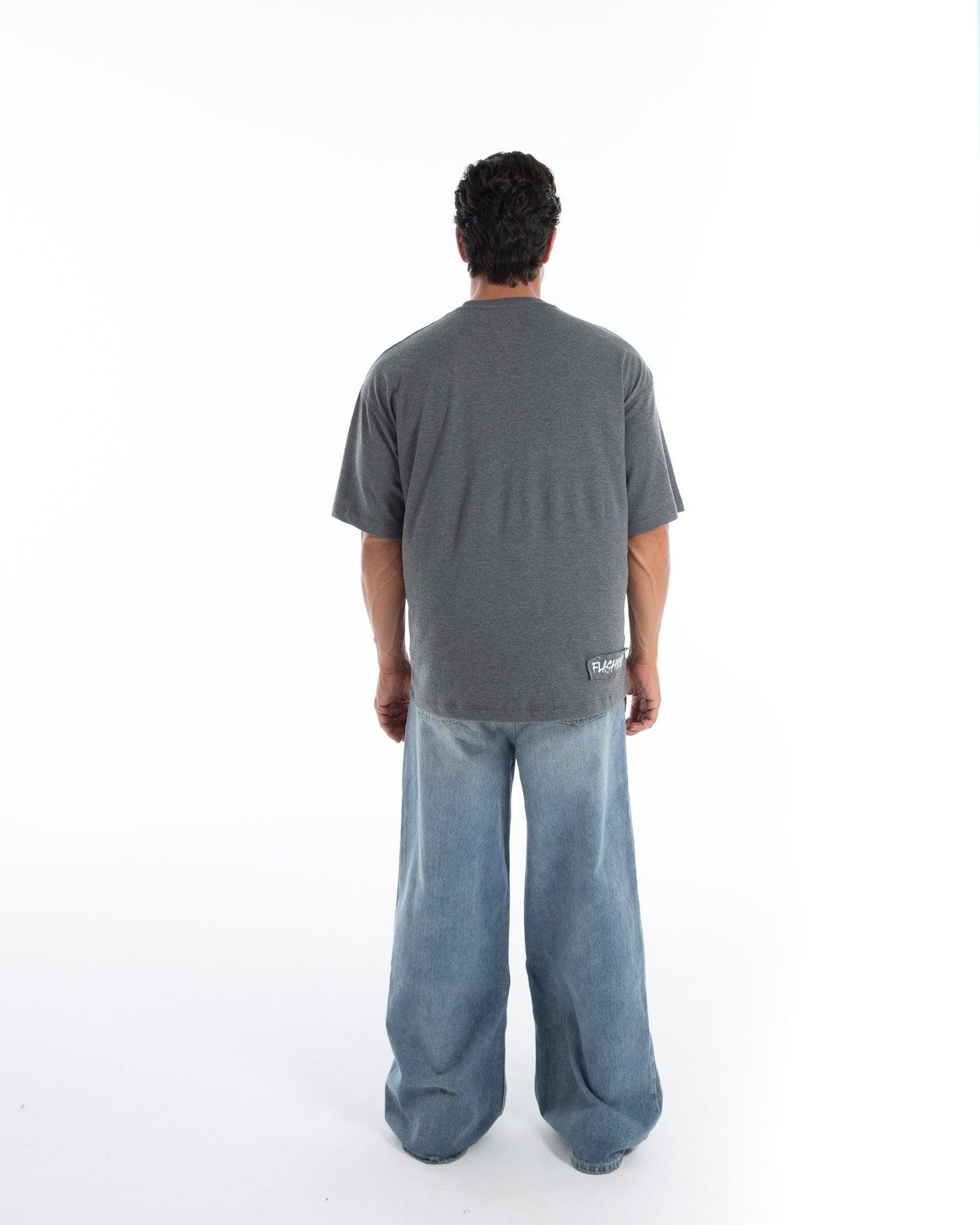 Men’s Oversized Graphic T-Shirt - Flashmob India Flashmob Nation None Men Top