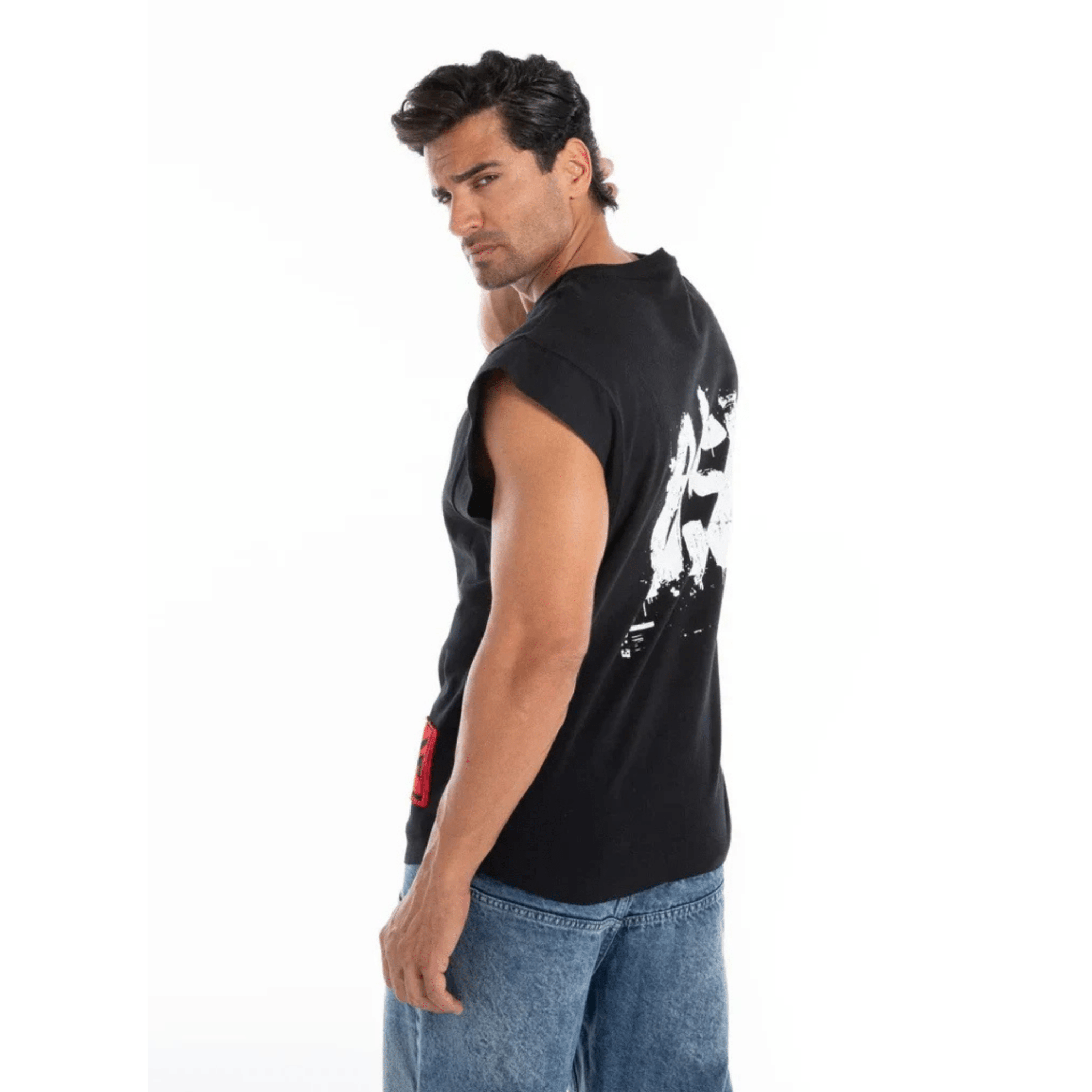 Men’s Oversized Sleeveless Tank Top - Flashmob India Flashmob Nation None Men Top