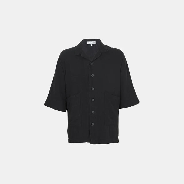 Men’s Relaxed Fit Short Sleeve Black Shirt - Flashmob India Flashmob Nation  None