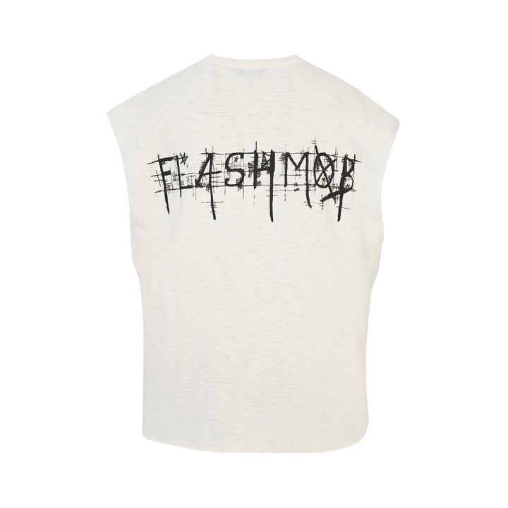 Men’s White Drop Shoulder Oversized T-Shirt - Flashmob India Flashmob Nation   Men Top