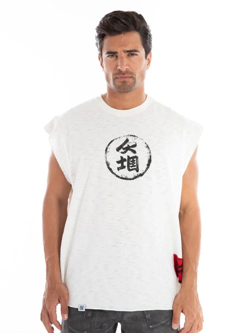Men’s White Drop Shoulder Oversized T-Shirt - Flashmob India Flashmob Nation Men Top