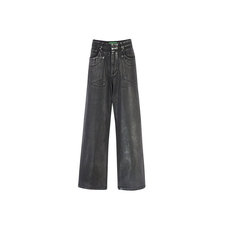 Metallic Silver Flashmob Jeans - Flashmob India Flashmob Nation  None