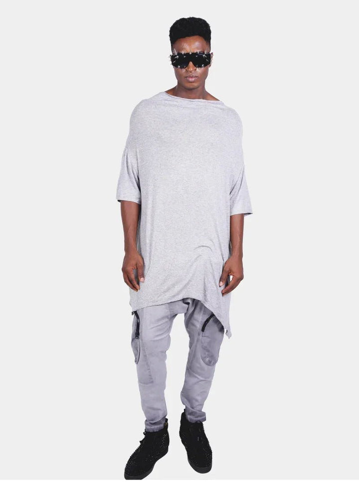 Oversized Asymmetrical T-Shirt for Men - Flashmob India Flashmob Nation