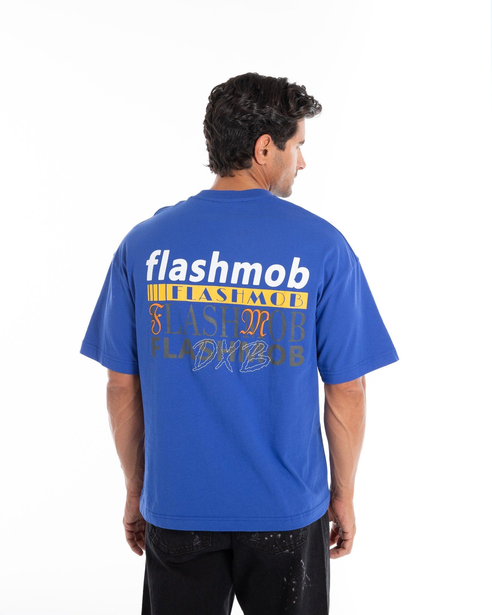 Oversized Graphic Text T-Shirt - Flashmob India Flashmob Nation None Men Top