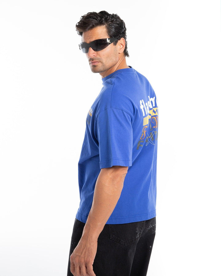 Oversized Graphic Text T-Shirt - Flashmob India Flashmob Nation None Men Top