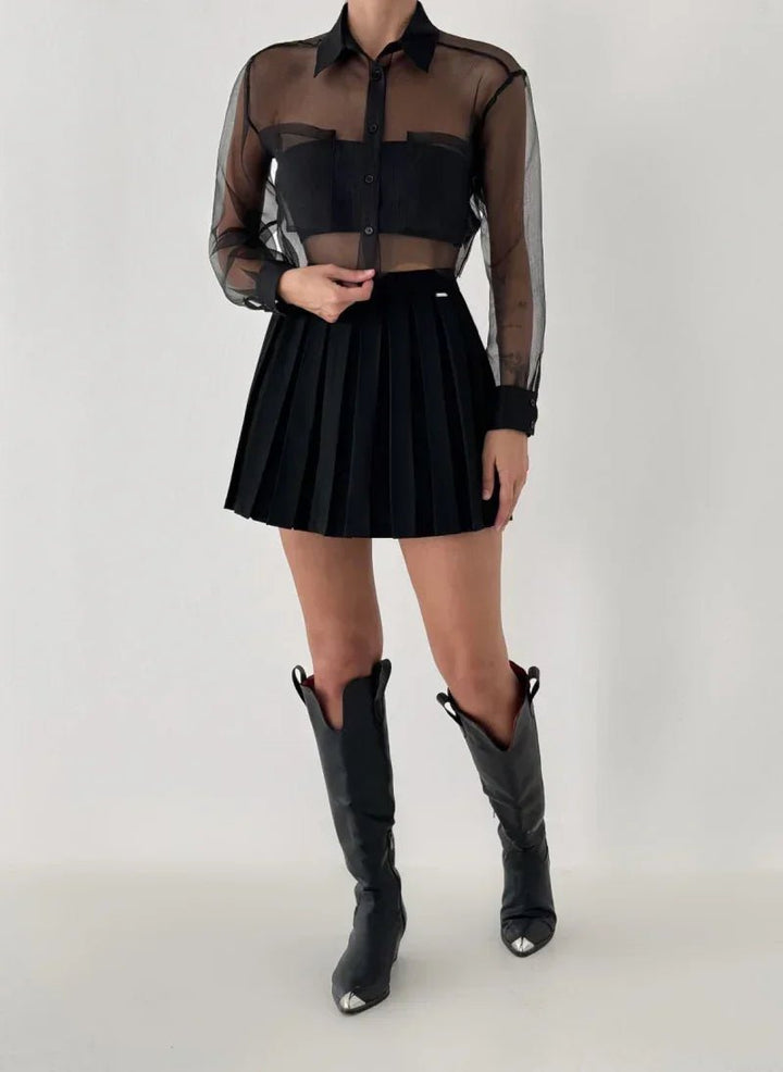 Pleated Mini Skirt for Women - Flashmob India Flashmob Nation