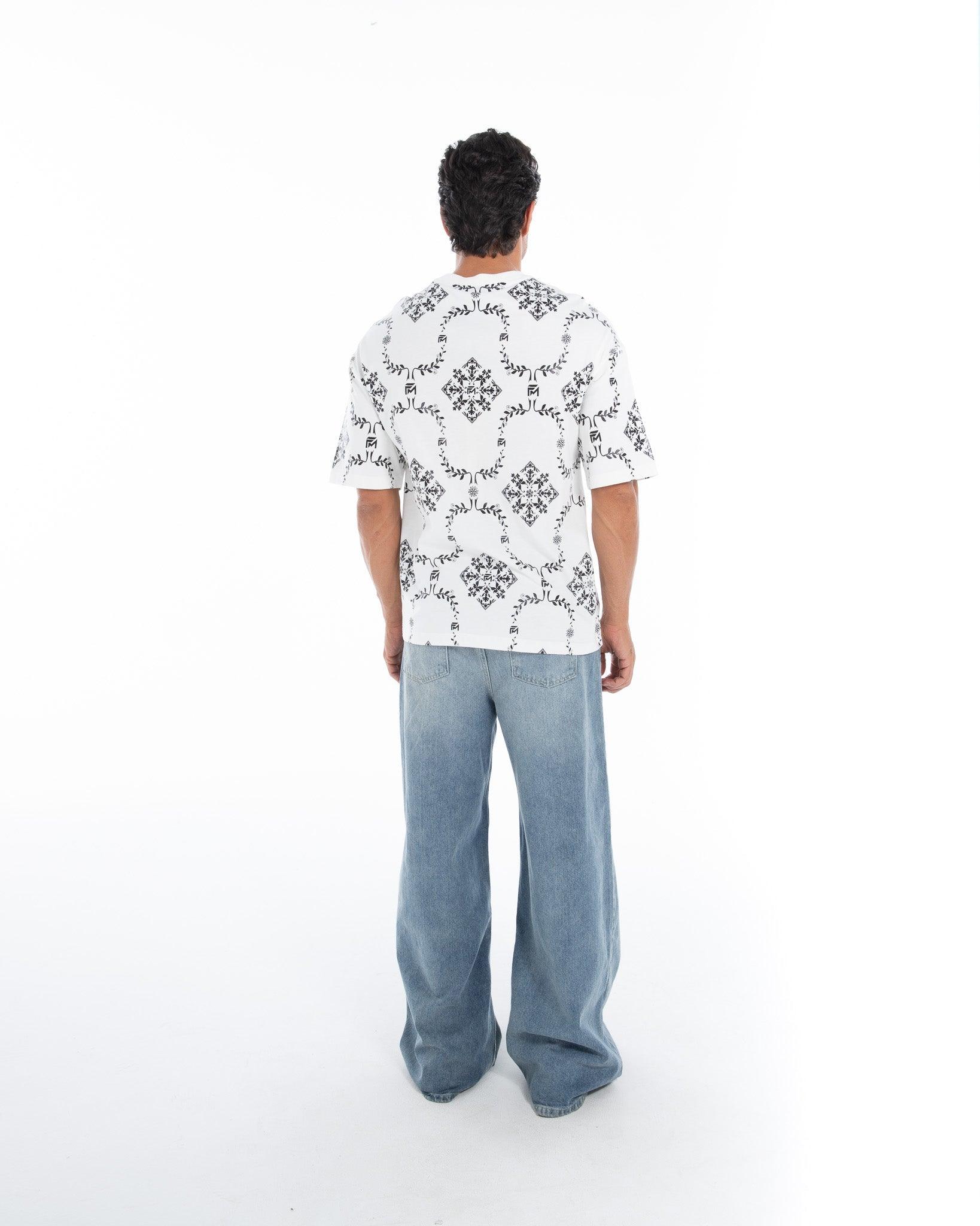 Reflective Edge Tee: Black & White Statement Wear - Flashmob India Flashmob Nation None