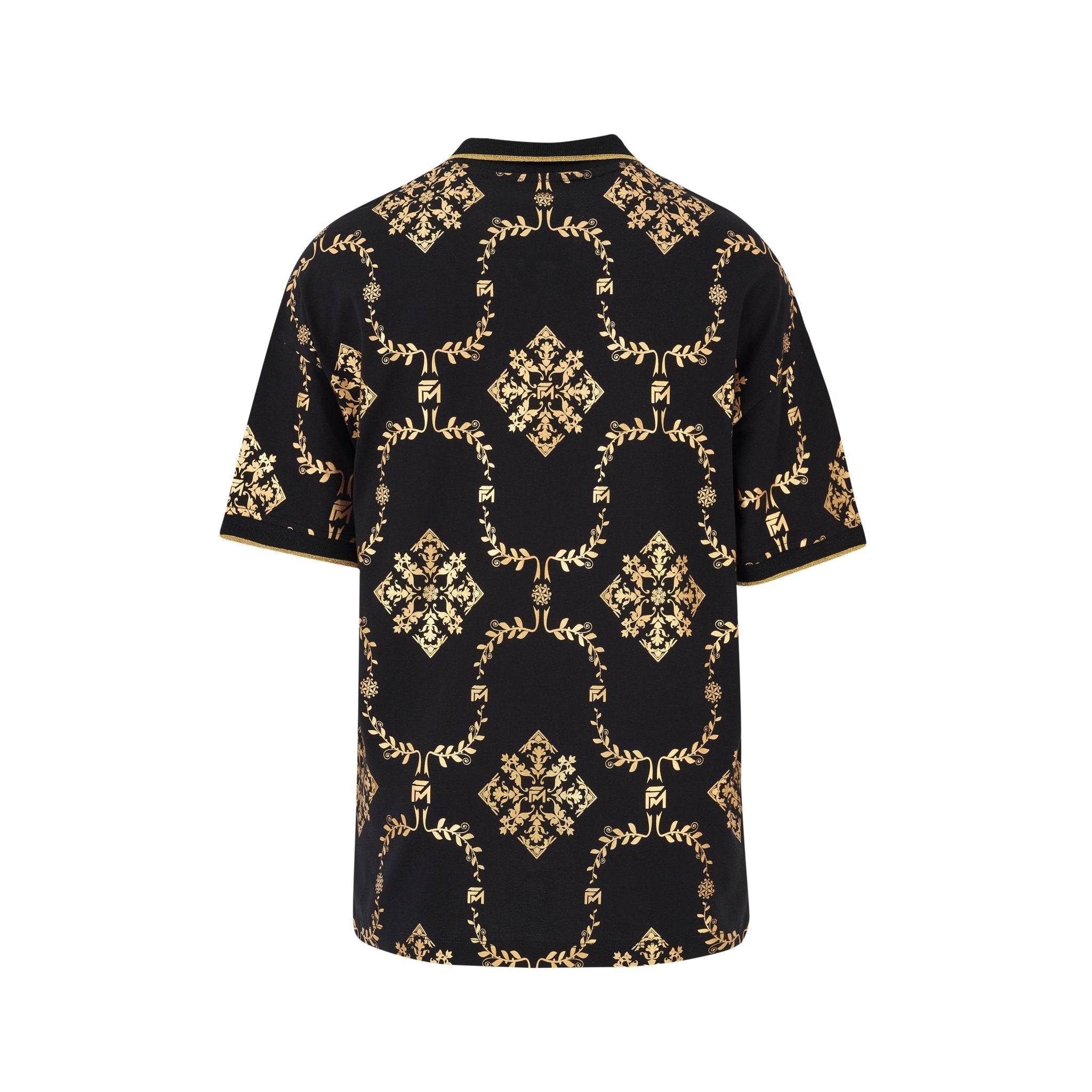 Shimmering Gold Reflective Polo Tee - Flashmob India Flashmob Nation  None