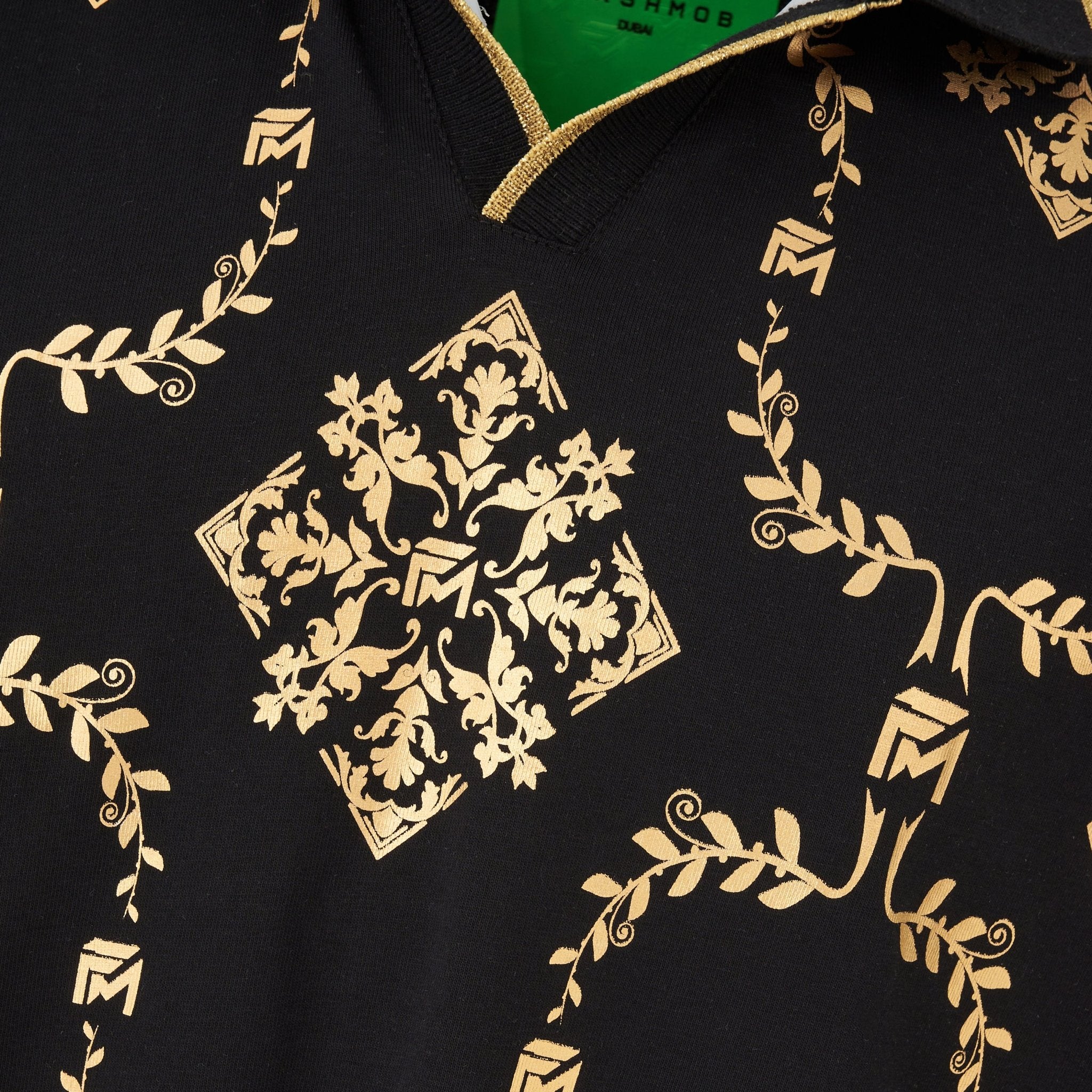 Shimmering Gold Reflective Polo Tee - Flashmob India Flashmob Nation  None