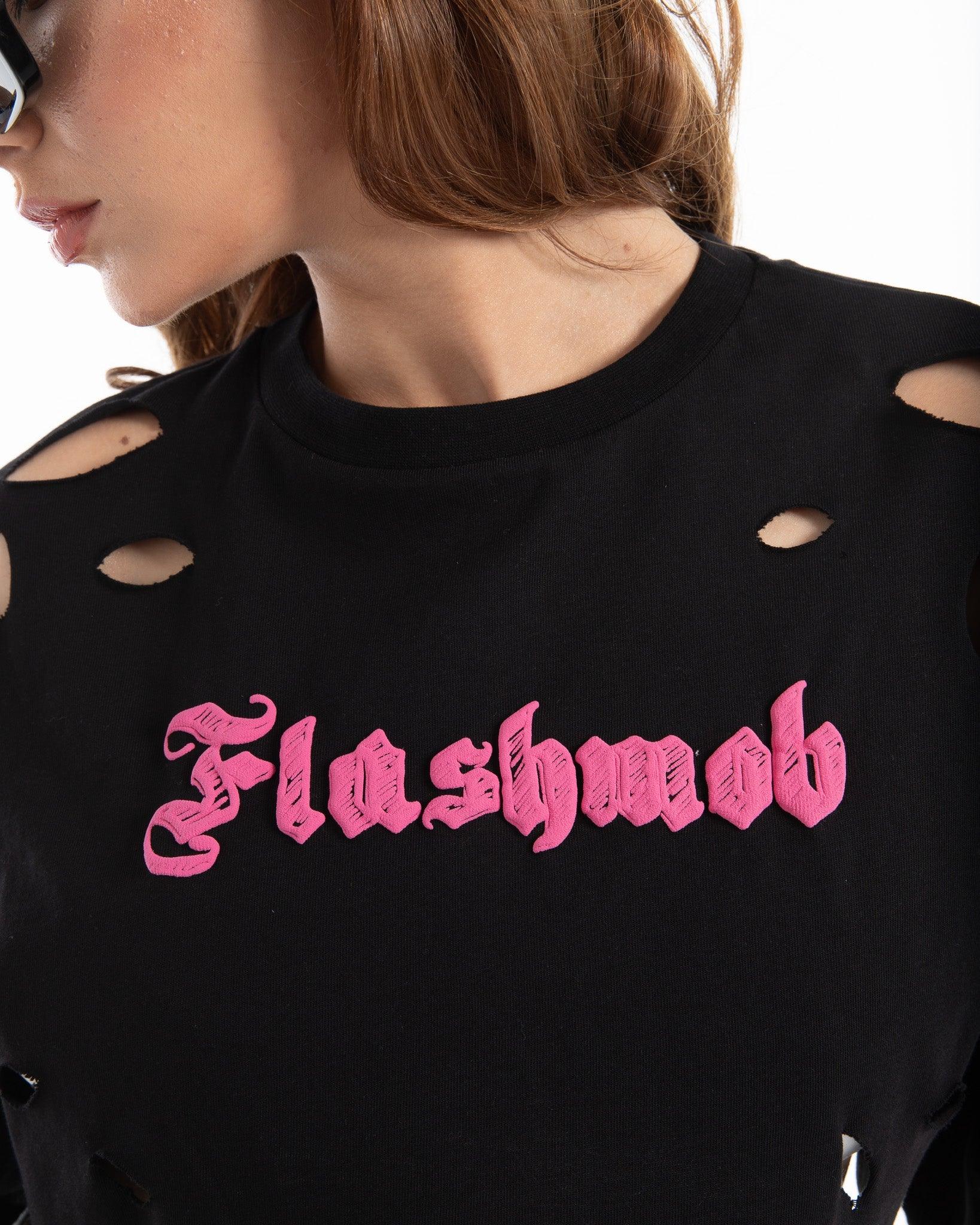 Women’s Cropped Torn Tank Top - Flashmob India Flashmob Nation crop top