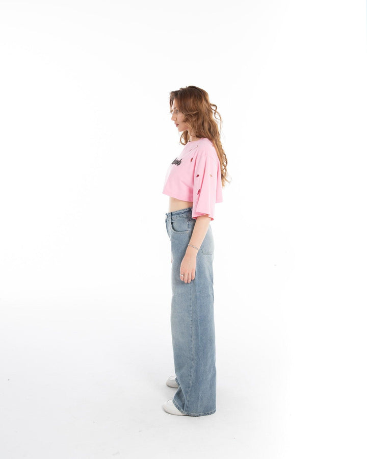 Women’s Cropped Torn Tank Top - Flashmob India Flashmob Nation crop top