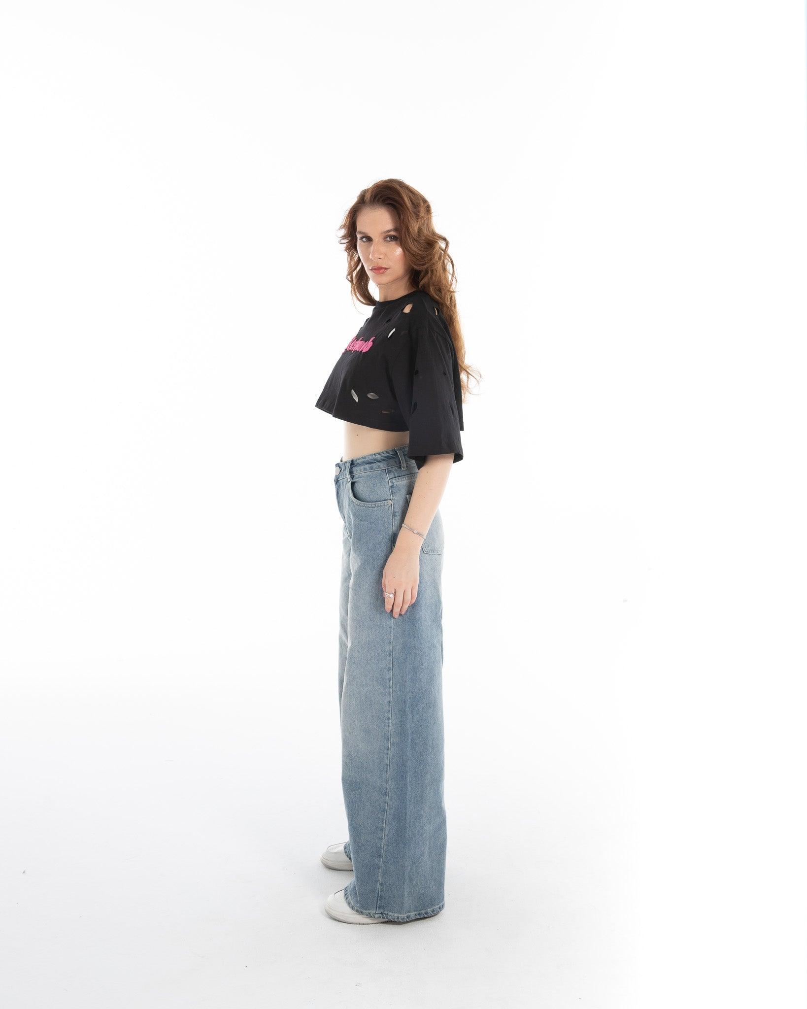 Women’s Cropped Torn Tank Top - Flashmob India Flashmob Nation None crop top