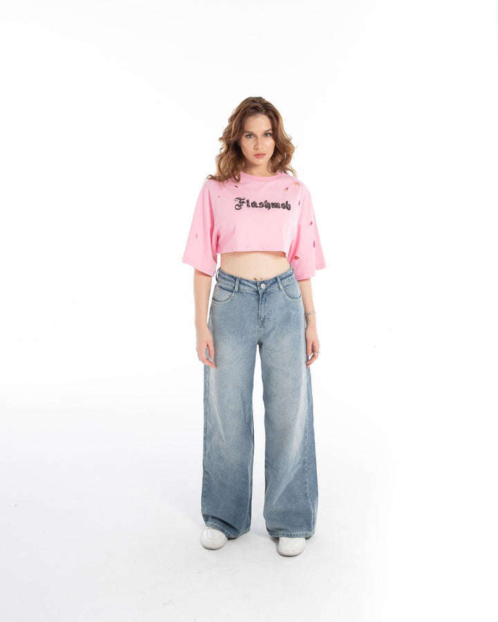 Women’s Cropped Torn Tank Top - Flashmob India Flashmob Nation crop top