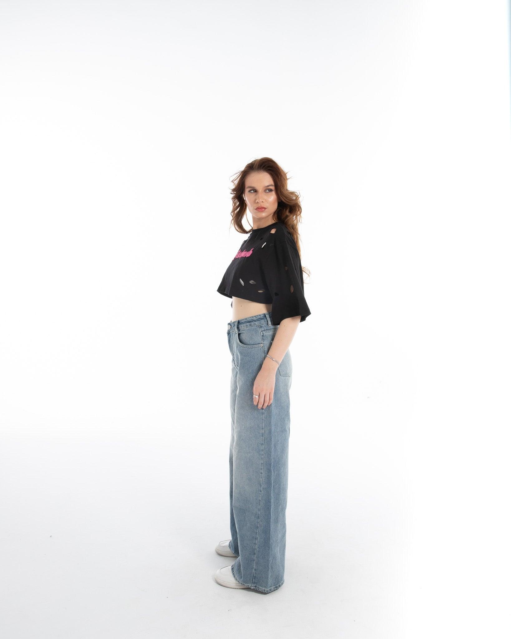 Women’s Cropped Torn Tank Top - Flashmob India Flashmob Nation None crop top