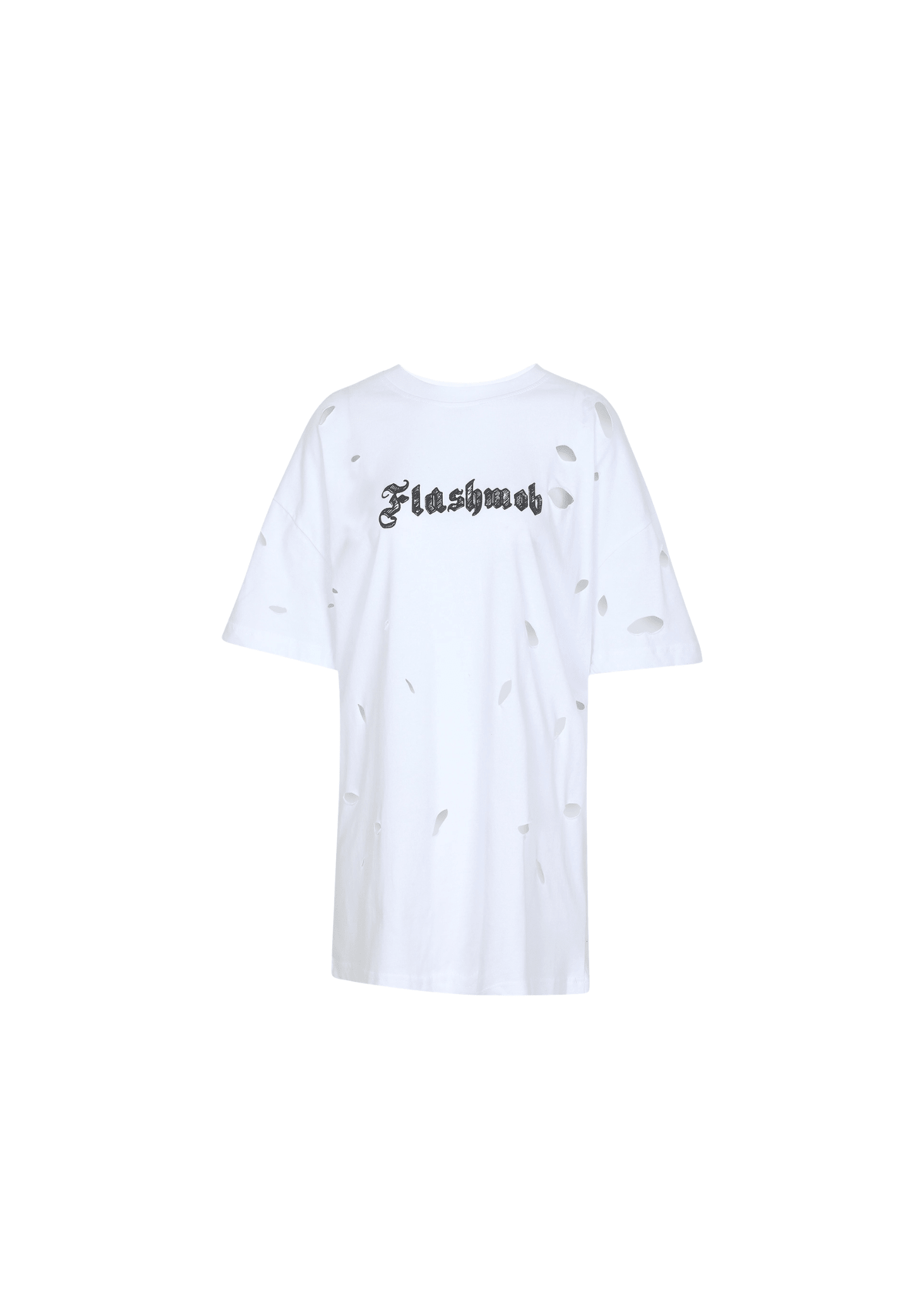Women’s Oversized Torn Graphic T-Shirt - Flashmob India Flashmob Nation  None