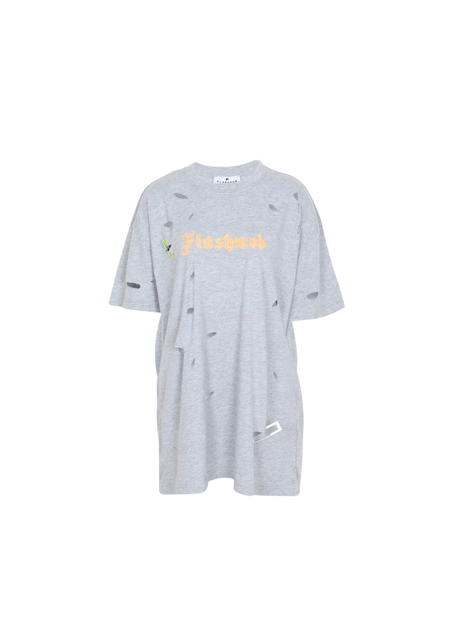 Women’s Oversized Torn Graphic T-Shirt - Flashmob India Flashmob Nation  None